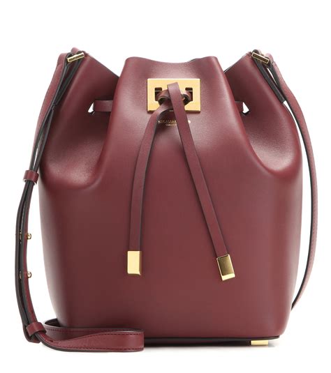 Michael Kors Miranda Leather Bucket Bag 